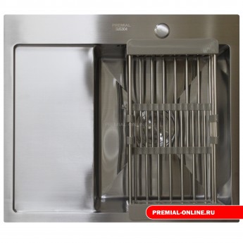 Кухонная мойка PREMIAL PR5851 Swift Silk Brush сатин (левое крыло) 210100